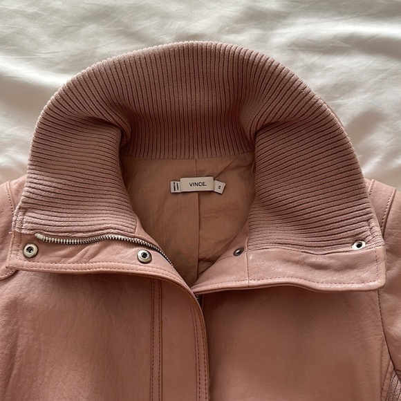 **SOLD**  Gorgeous leather Vince jacket - Picture 4 of 9